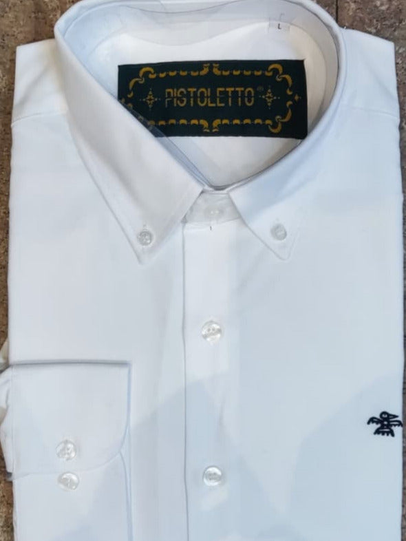 Camisa Lisa Oxford Pistoletto Color Blanco