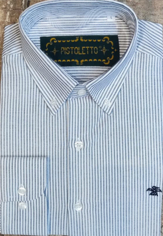 CamisaRayas  Oxford Pistoletto Color Gris