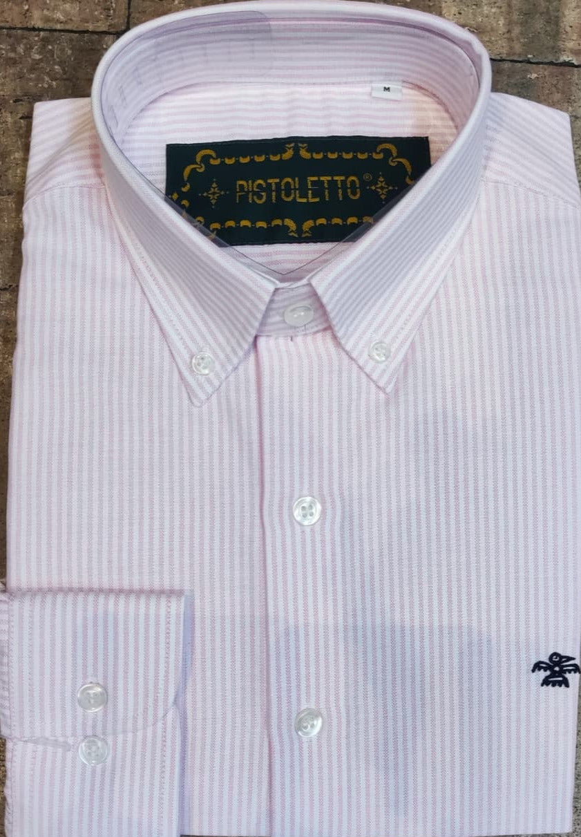 Camisa Rayas  Oxford Pistoletto Color Rosa
