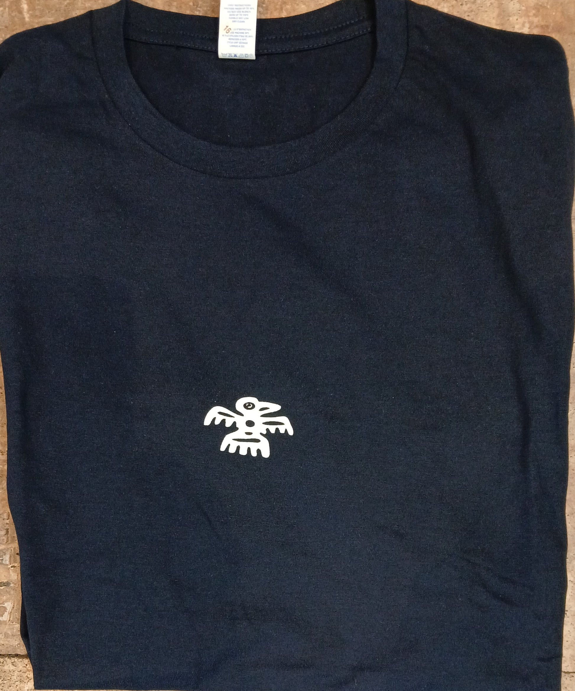 Camiseta pistoletto azul oscura