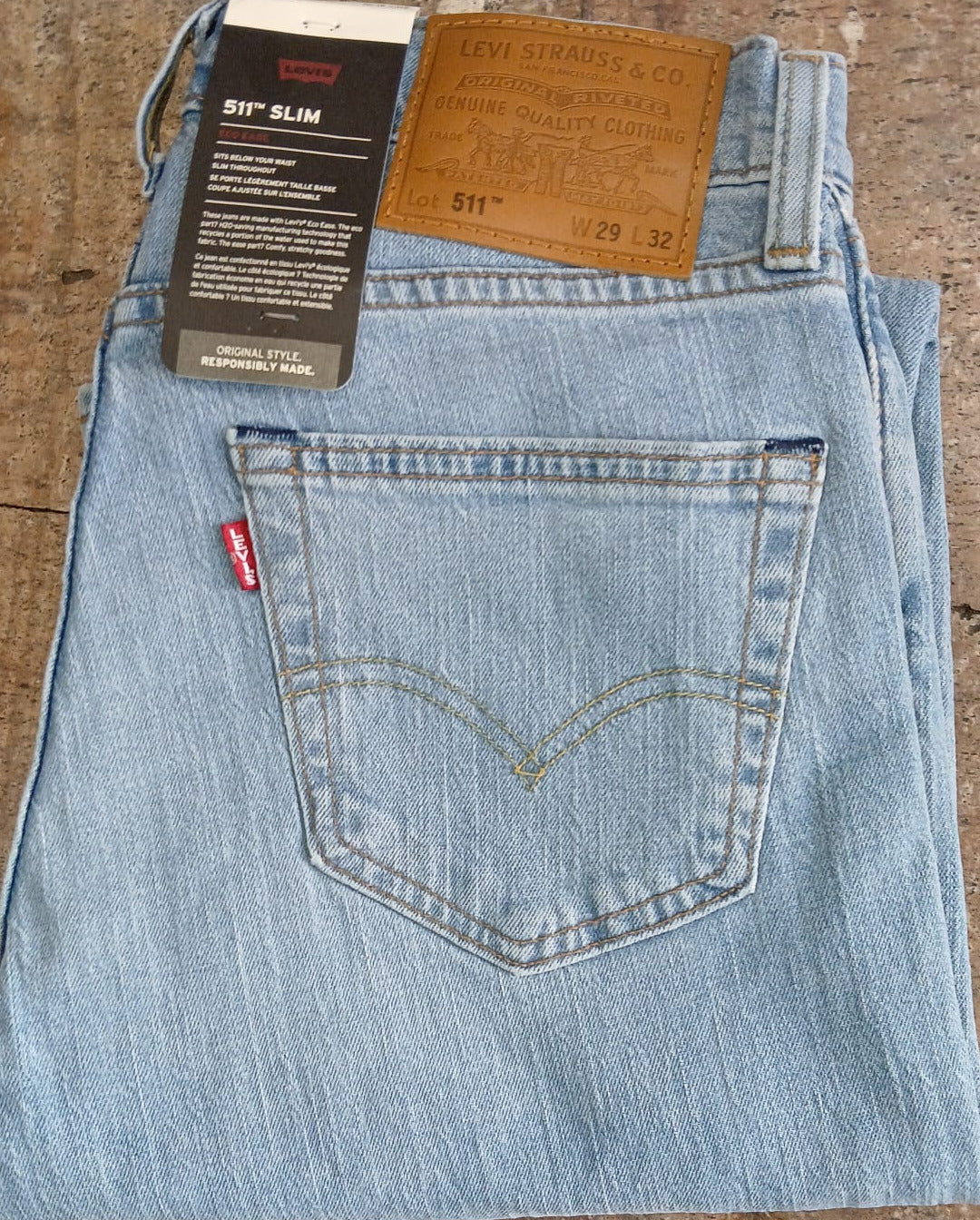 Pantalon levi´s 511 Color Azul Claro REF. 271