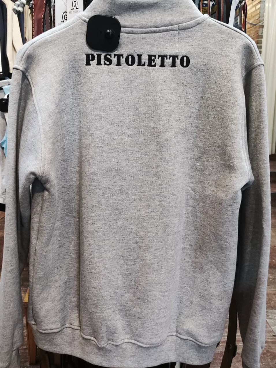 Sudadera pistoletto con cremallera Hombre Gris