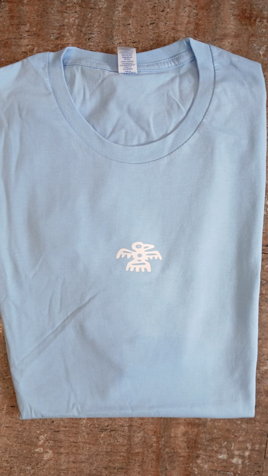 Camiseta pistoletto azul clara