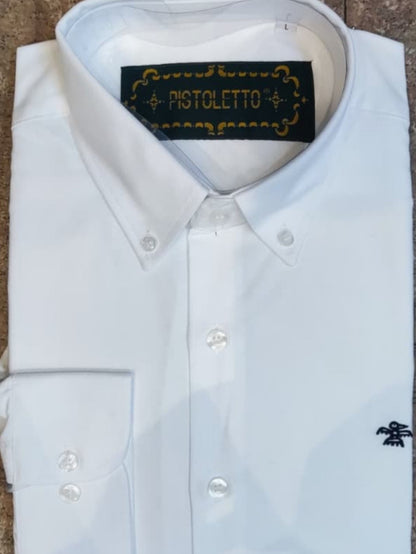Camisa Lisa Oxford Pistoletto Color Blanco