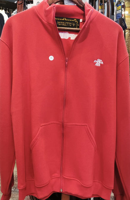 Sudadera pistoletto con cremallera Hombre Rojo