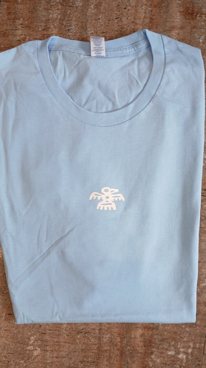 Camiseta pistoletto azul clara